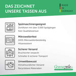 Bedruckte Tasse mit Spruch Wird scheiße ohne dich