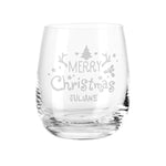 Teelicht mit Gravur - Weihnachtsdeko - Merry Christmas - Personalisiert mit Name