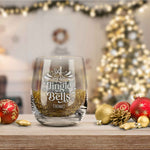Teelicht mit Gravur - Weihnachtsdeko - Jingle Bells - Personalisiert mit Name