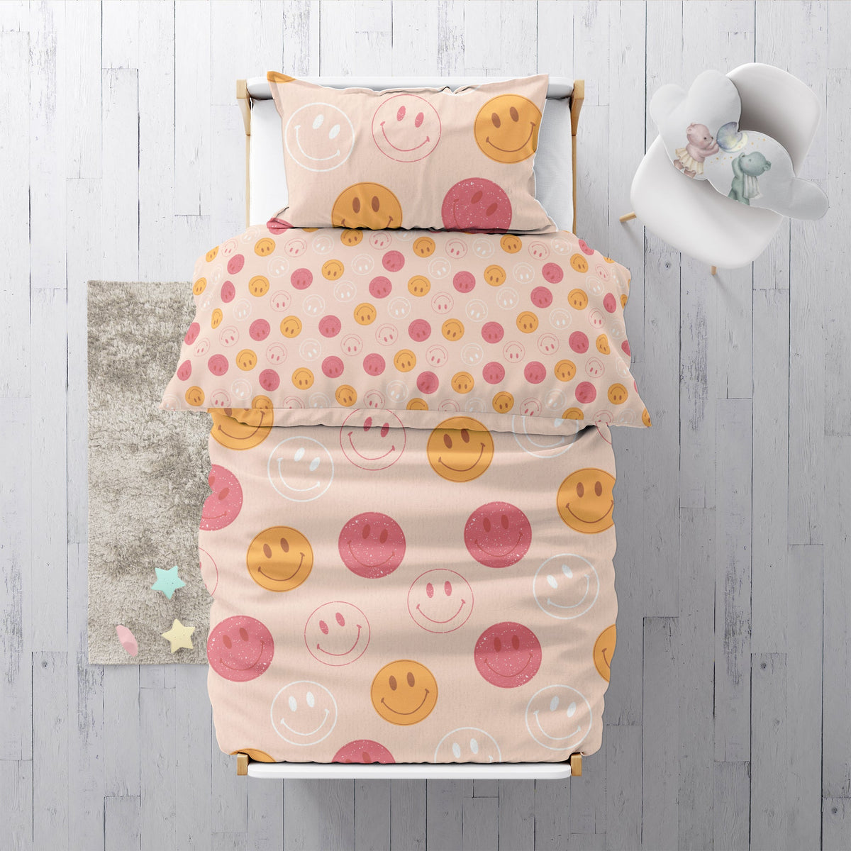 "Smileys" Premium Kinderbettwäsche