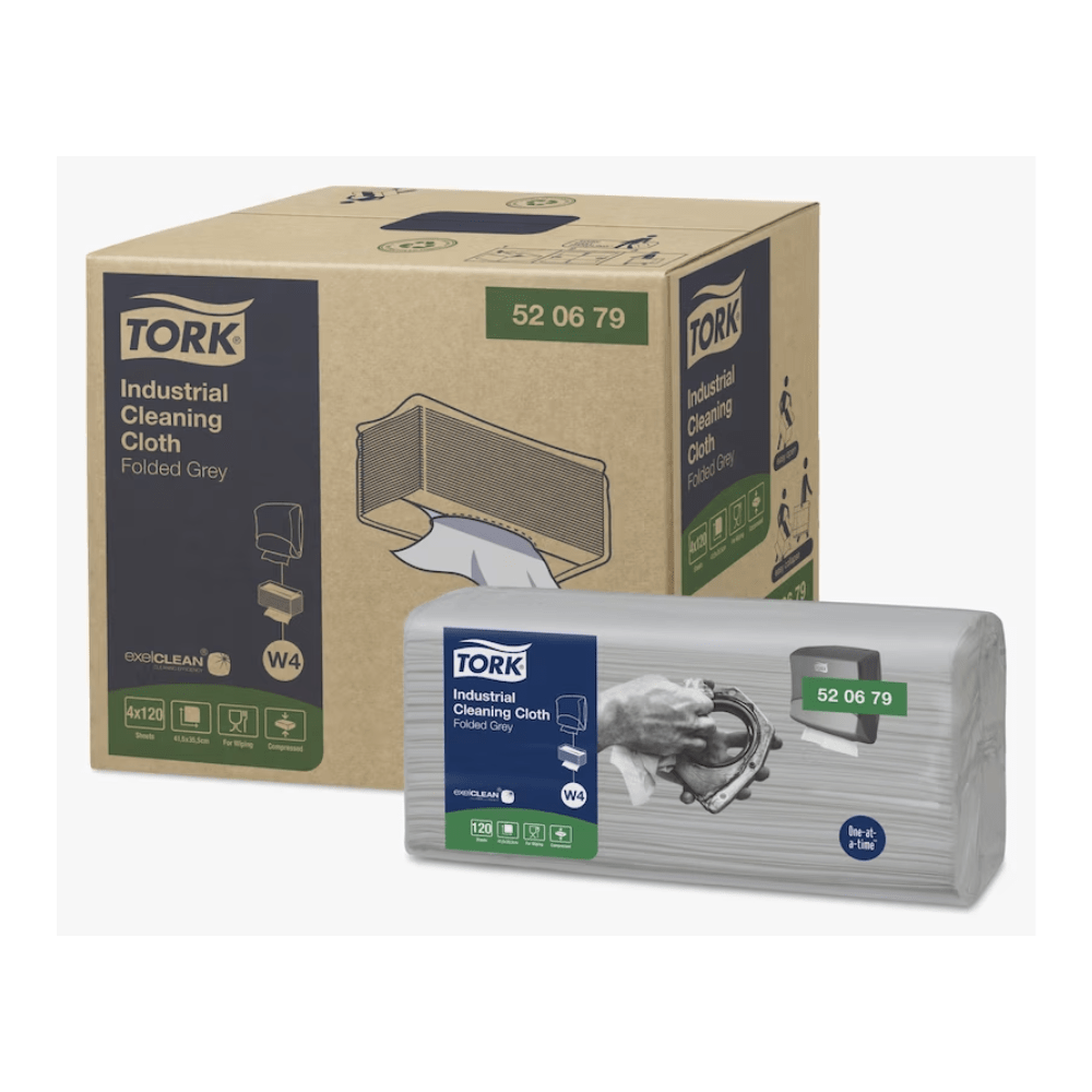 Tork 520679 Industrie Reinigungstücher Premium W4 1-lagig | Karton (4 Packungen)