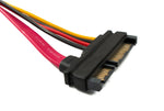 SATA Kabel 30 cm 22Pin 7+15 Stecker zu Buchse für Festplatte | System-S