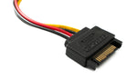 SATA Kabel 20 cm 15Pin Stecker zu IDE 4Pin Molex für Festplatte Laufwerke | System-S