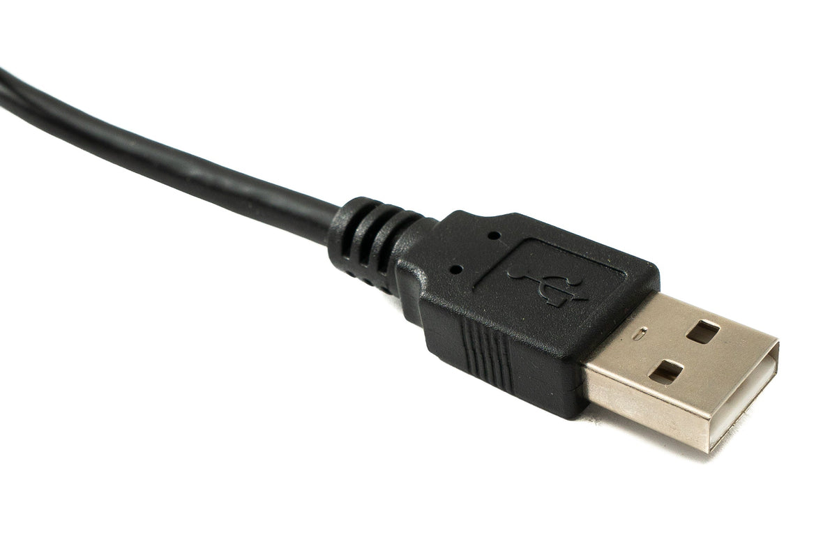 USB 2.0 Kabel 100 cm Micro B Stecker zu Typ A Stecker Right Angled Winkel in Schwarz | System-S