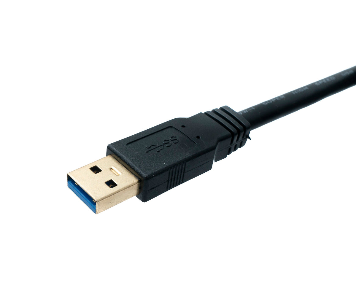 USB 3.1 Kabel 5 m Typ C Stecker zu 3.0 A Stecker  Kabel 5 Gbit/s 100W in Schwarz | System-S
