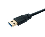 USB 3.1 Kabel 5 m Typ C Stecker zu 3.0 A Stecker  Kabel 5 Gbit/s 100W in Schwarz | System-S