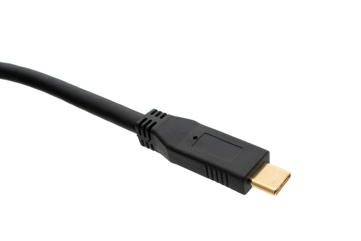 USB 3.1 Kabel 8 m Typ C Stecker zu 3.0 A Stecker 5 Gbit/s 100W in Schwarz | System-S