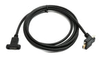 USB 3.1 Gen 2 Kabel 2 m Typ C Stecker zu Buchse Doppel Schraube Up Down Angled Winkel | System-S