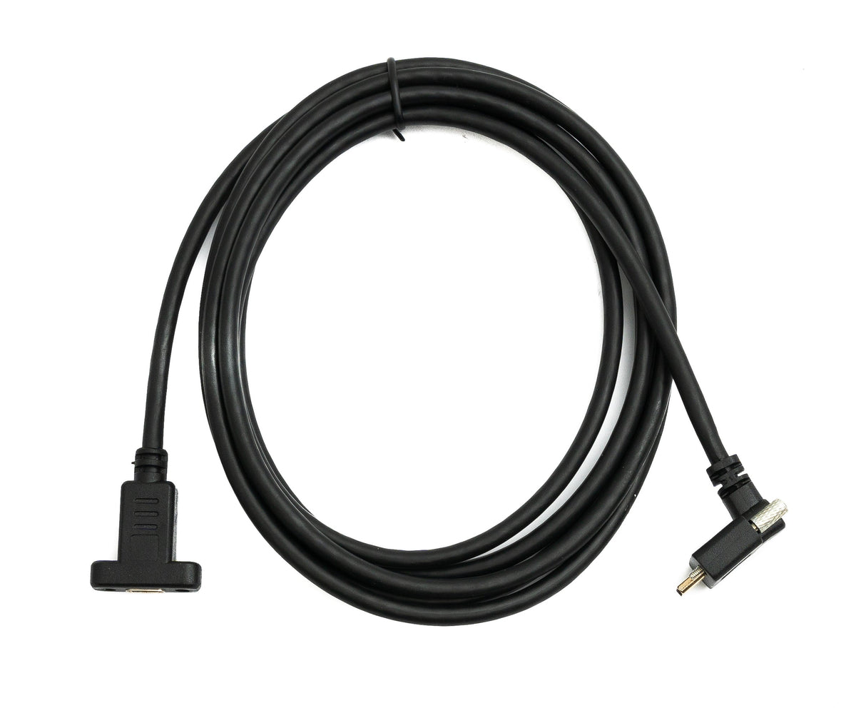 USB 3.1 Gen 2 Kabel 2 m Typ C Stecker zu Buchse Doppel Schraube Up Down Angled Winkel | System-S