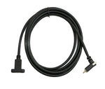 USB 3.1 Gen 2 Kabel 2 m Typ C Stecker zu Buchse Doppel Schraube Up Down Angled Winkel | System-S