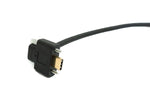 USB 3.1 Gen 2 Kabel 60 cm Typ C Stecker zu Buchse Doppel Schraube Up Down Angled Winkel | System-S