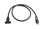 USB 3.1 Gen 2 Kabel 60 cm Typ C Stecker zu Buchse Einzel Schraube in Schwarz | System-S
