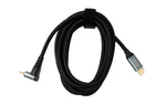 USB 3.1 Gen 2 Typ C Kabel 2 m Stecker zu Stecker 10 Gbit/s 100W Winkel | System-S