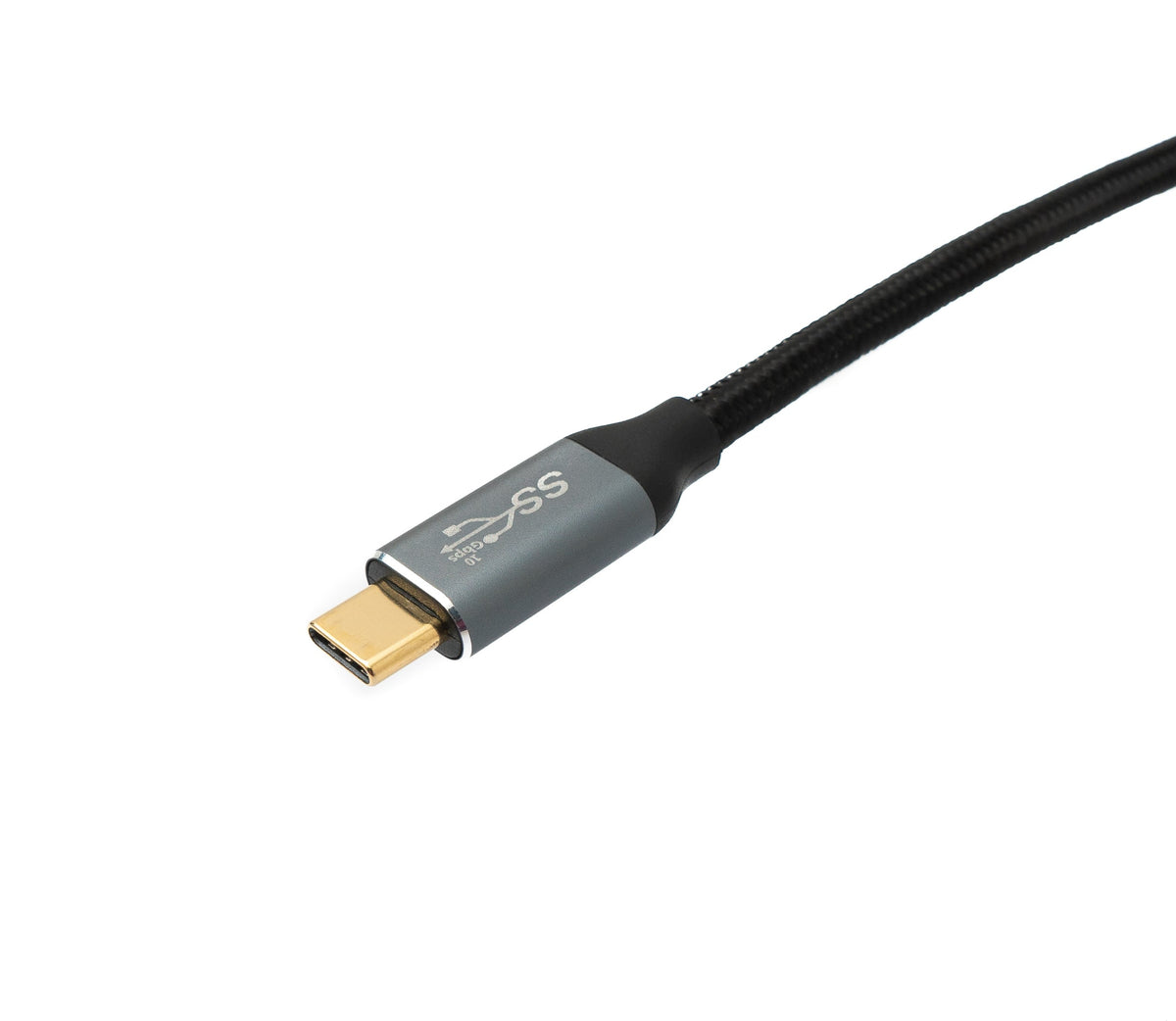 USB 3.1 Gen 2 Typ C Kabel 3 m Stecker zu Stecker 10 Gbit/s 100W Winkel | System-S