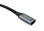 USB 3.1 Gen 2 Typ C Kabel 100 cm Stecker zu Buchse 10 Gbit/s 100W Winkel | System-S