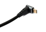 USB 3.1 Gen 2 Typ C Kabel 100 cm Stecker zu Buchse 10 Gbit/s 100W Winkel | System-S