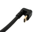 USB 3.1 Typ C Kabel 80 cm Stecker zu Stecker 5 Gbit/s Spirale U Turn 180° Winkel | System-S