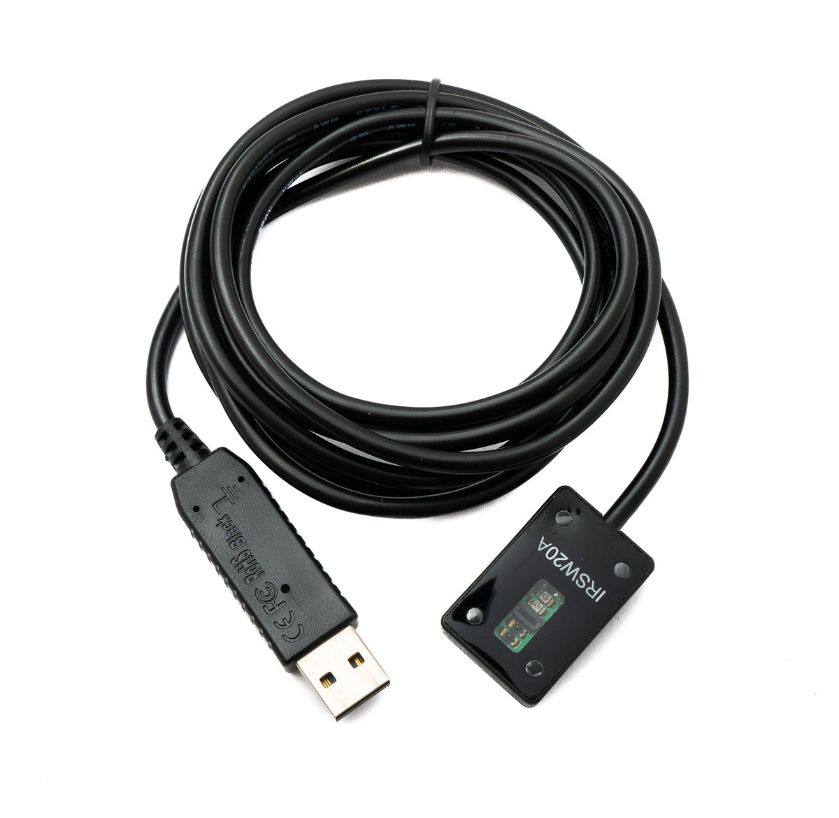 PCsensor USB 2.0 Kabel 2 m Typ A Stecker zu Photoelektrischer Licht Bewegung Sensor in Schwarz