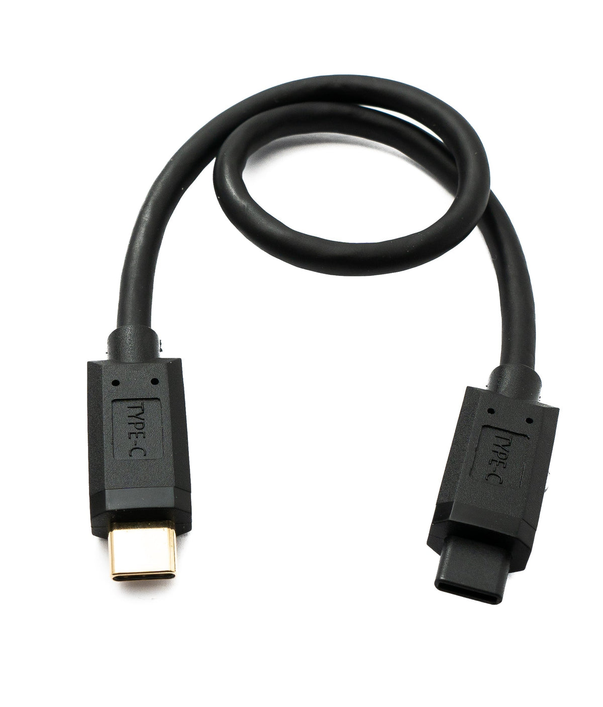 USB 3.1 Gen 2 Typ C Kabel 30 cm Stecker zu Stecker 10 Gbit/s 100W Kratz Schutz Winkel | System-S
