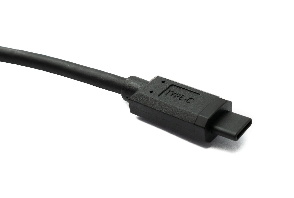 USB 3.1 Gen 2 Typ C Kabel 30 cm Stecker zu Stecker 10 Gbit/s 100W Kratz Schutz Winkel | System-S