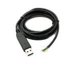 PCsensor USB 2.0 Kabel 2 m Typ A zu 4 Pin Pigtail Draht in Schwarz