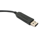 PCsensor USB 2.0 Kabel 150 cm Typ A zu RS232 DB9 Buchse CH340 Chip in Schwarz