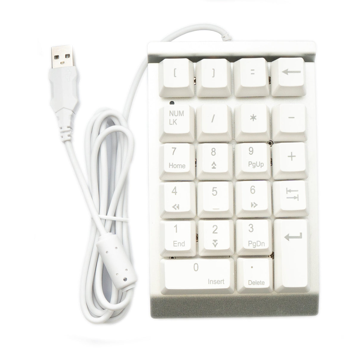 Numpad Ziffernblock 23 Tasten USB 2.0 Typ A mechanische Tastatur mit LED in Weiß | System-S