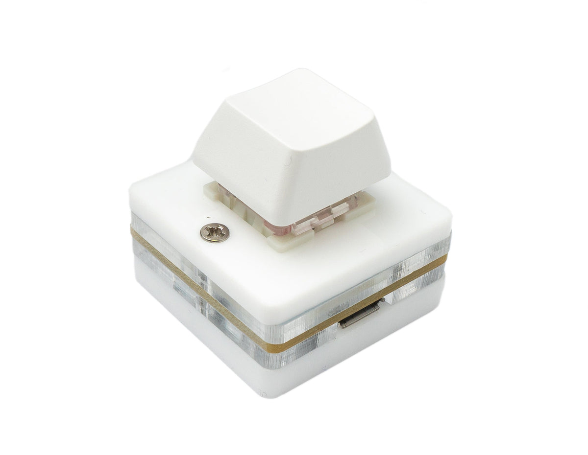 USB HID Mini Keypad 1 Taste programmierbar mechanisch RGB LED PC Hotkeys Weiß für osu!
