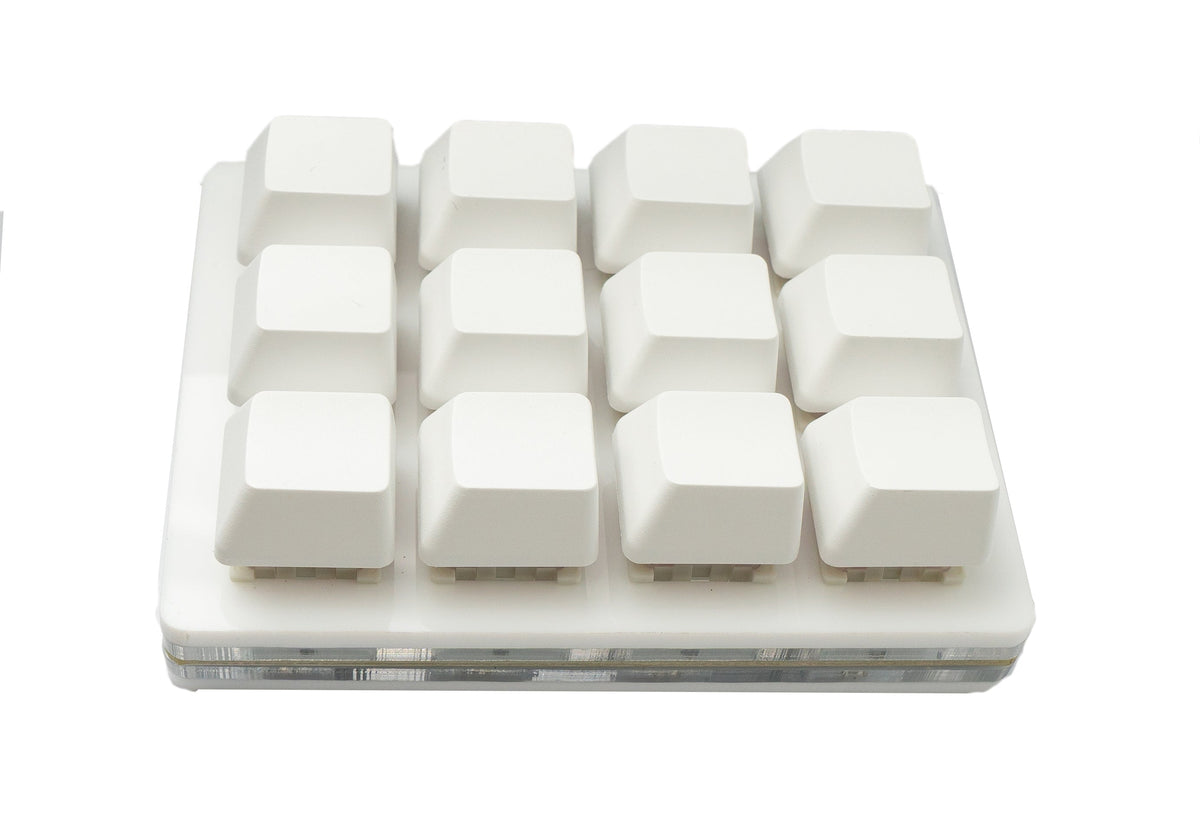 USB HID Mini Keypad 12 Tasten programmierbar mechanisch RGB LED PC Hotkeys Weiß für osu! I SYSTEM-S