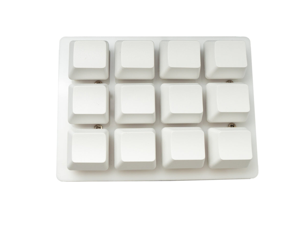 USB HID Mini Keypad 12 Tasten programmierbar mechanisch RGB LED PC Hotkeys Weiß für osu! I SYSTEM-S