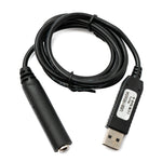 PCsensor Audio Kabel 100 cm Klinke 6,35 mm 2 polig Buchse zu USB 2.0 Typ A Stecker AUX in Schwarz