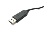 PCsensor Audio Kabel 100 cm Klinke 6,35 mm 2 polig Buchse zu USB 2.0 Typ A Stecker AUX in Schwarz
