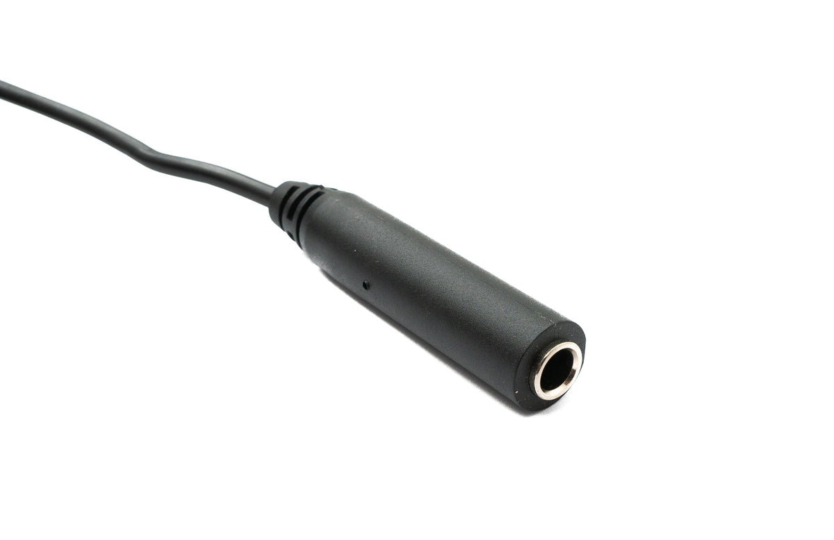 PCsensor Audio Kabel 100 cm Klinke 6,35 mm 2 polig Buchse zu USB 2.0 Typ A Stecker AUX in Schwarz
