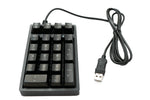 Numpad Ziffernblock 21 Tasten USB 2.0 Typ A mechanische Tastatur mit LED RGB Backlight | System-S