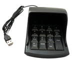 Numpad Ziffernblock Anti Peeping 19 Tasten USB 2.0 Typ A Tastatur mit Sichtschutz | System-S