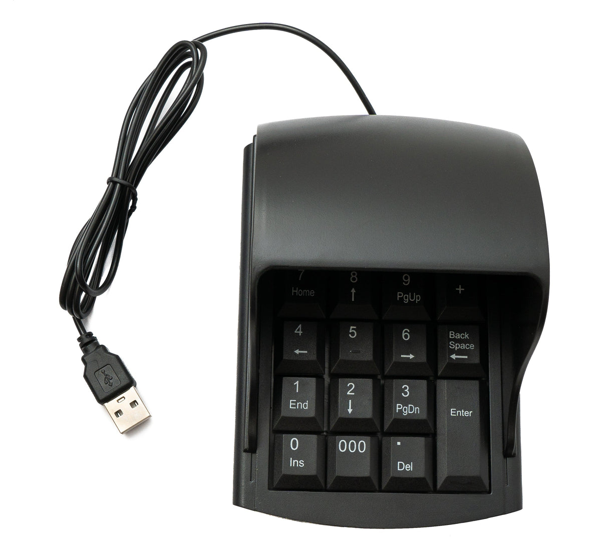 Numpad Ziffernblock Anti Peeping 19 Tasten USB 2.0 Typ A Tastatur mit Sichtschutz | System-S