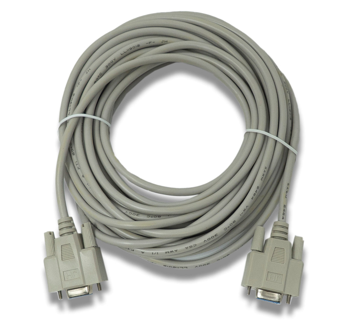 D Sub Nullmodem Kabel 10 m 9 Pin Buchse zu Buchse RS232 DB9 Adapter in Grau | System-S