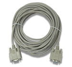 D Sub Nullmodem Kabel 10 m 9 Pin Buchse zu Buchse RS232 DB9 Adapter in Grau | System-S