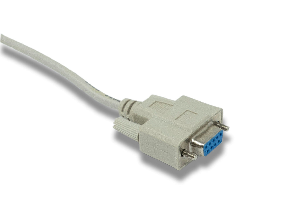 D Sub Nullmodem Kabel 10 m 9 Pin Buchse zu Buchse RS232 DB9 Adapter in Grau | System-S