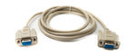 D Sub Kabel 150 cm 9 Pin Buchse zu Buchse RS232 DB9 in Grau | System-S