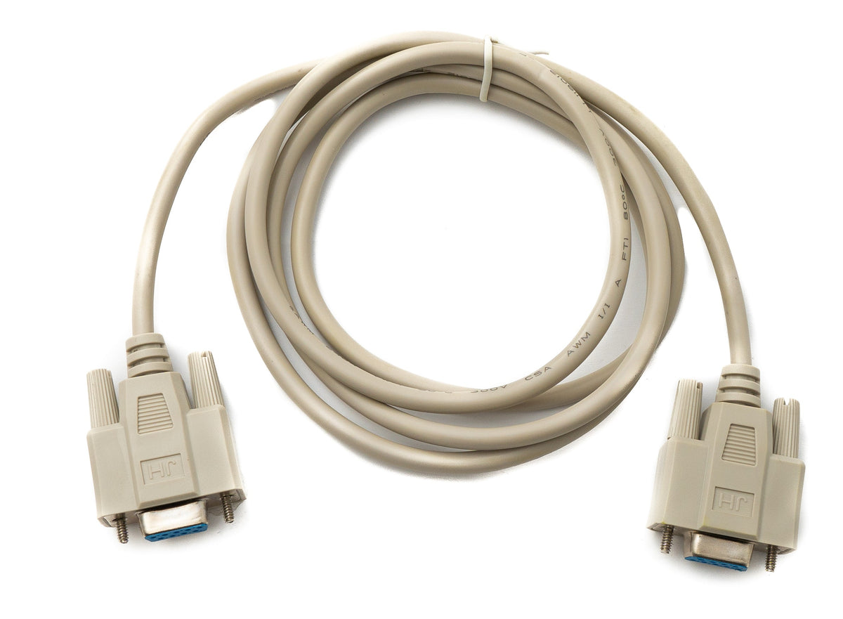 D Sub Kabel 150 cm 9 Pin Buchse zu Buchse RS232 DB9 in Grau | System-S