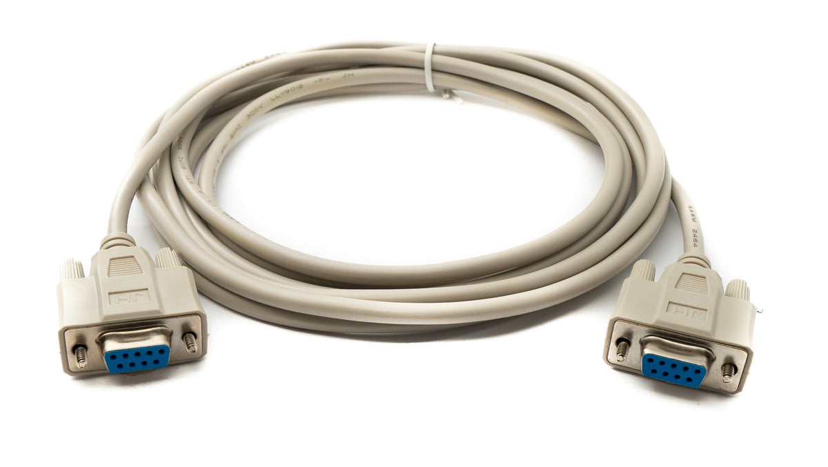 D Sub Kabel 3 m 9 Pin Buchse zu Buchse RS232 DB9 in Grau | System-S