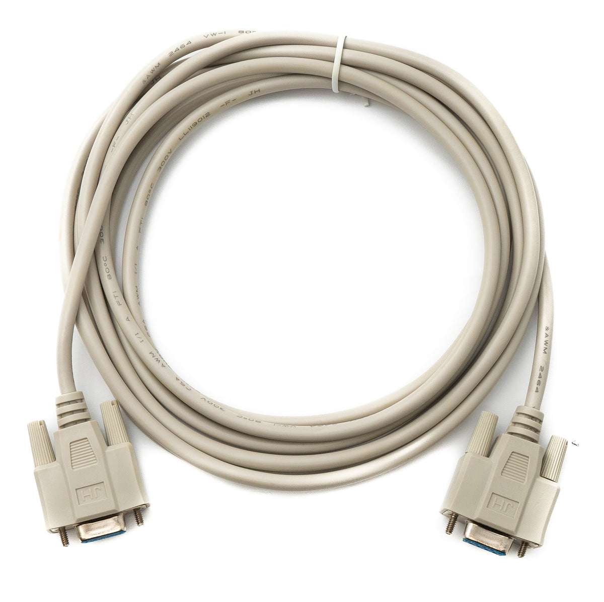 D Sub Kabel 3 m 9 Pin Buchse zu Buchse RS232 DB9 in Grau | System-S