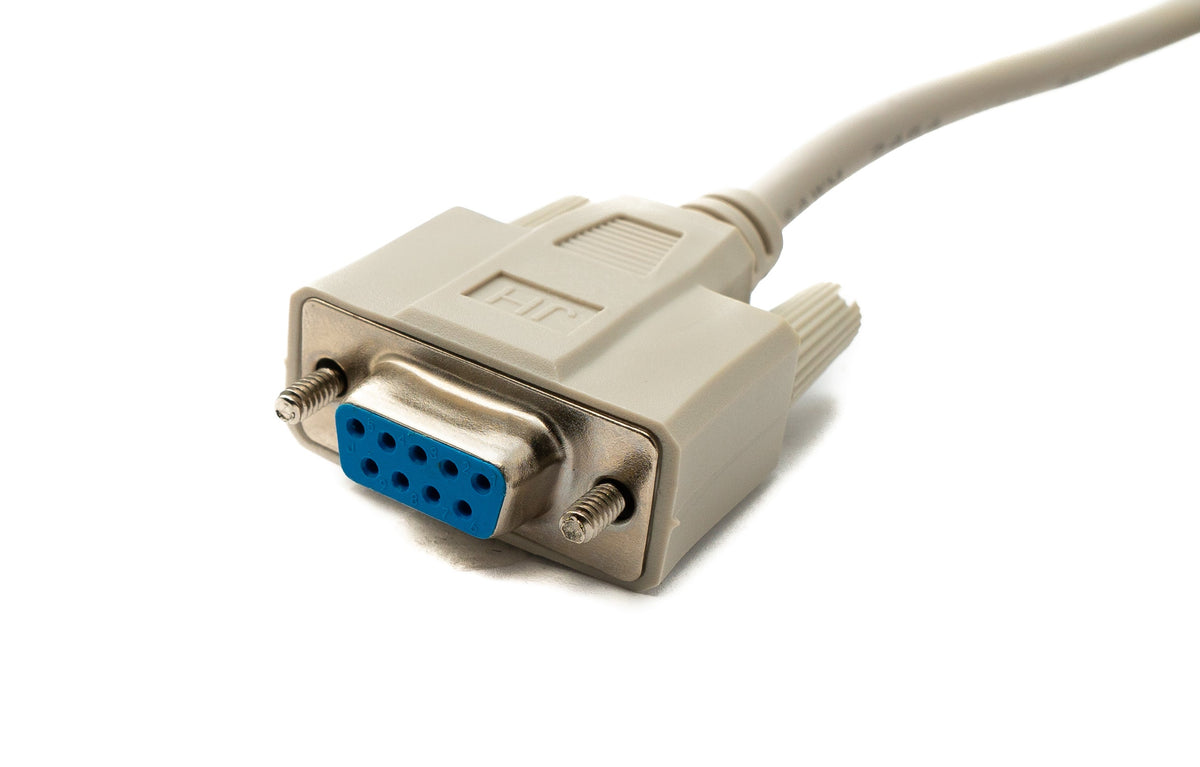 D Sub Kabel 3 m 9 Pin Buchse zu Buchse RS232 DB9 in Grau | System-S