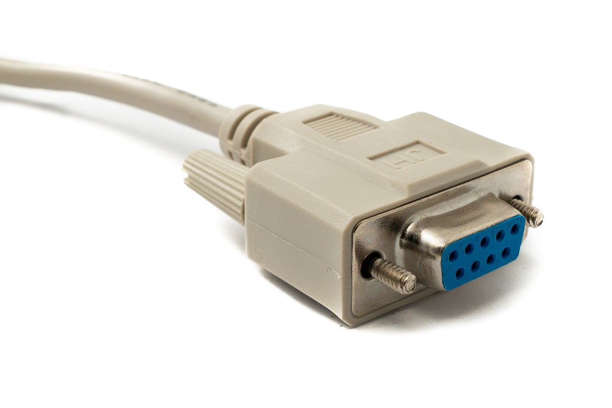 D Sub Kabel 3 m 9 Pin Buchse zu Buchse RS232 DB9 in Grau | System-S