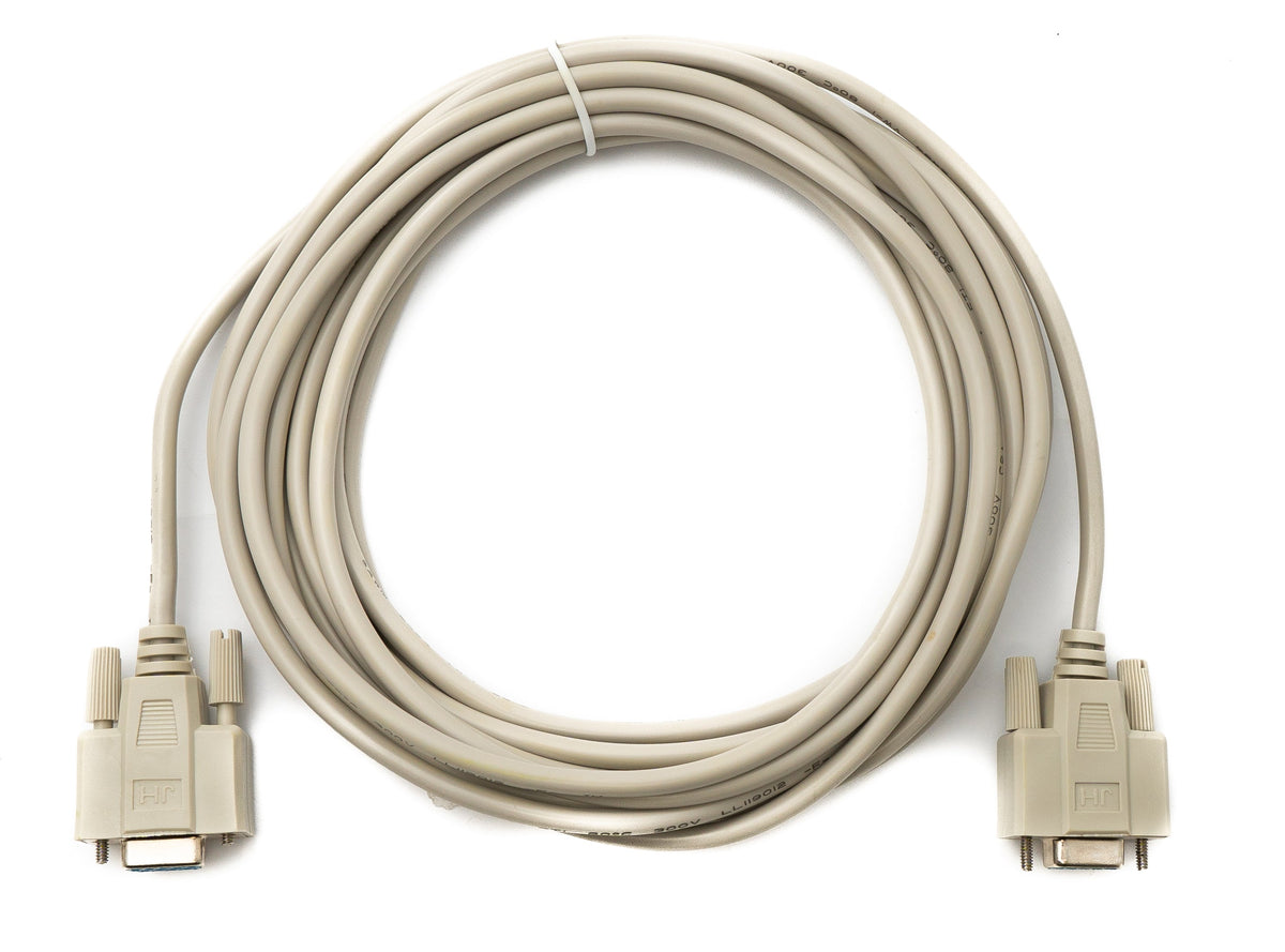 D Sub Kabel 5 m 9 Pin Buchse zu Buchse RS232 DB9 in Grau | System-S