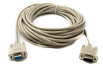 D Sub Kabel 10 m 9 Pin Stecker zu Buchse RS232 DB9 in Grau | System-S