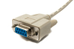 D Sub Kabel 10 m 9 Pin Stecker zu Buchse RS232 DB9 in Grau | System-S