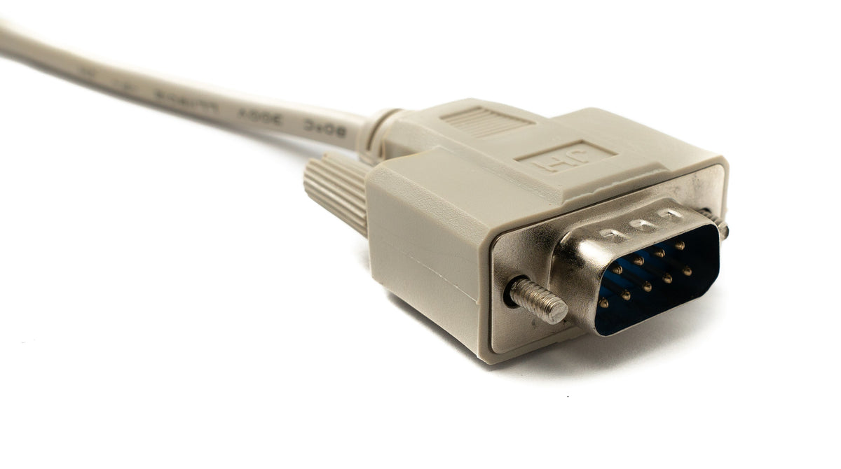D Sub Kabel 10 m 9 Pin Stecker zu Buchse RS232 DB9 in Grau | System-S