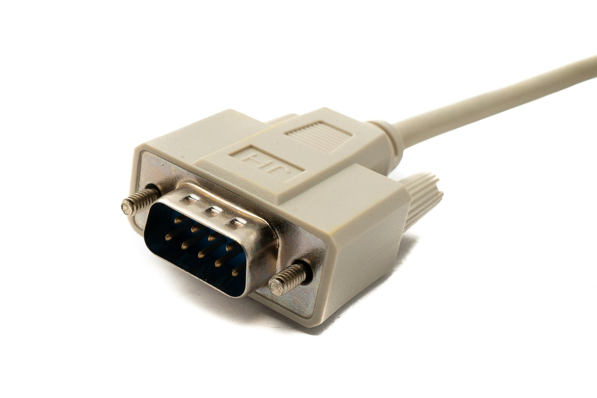 D Sub Kabel 150 cm 9 Pin Stecker zu Buchse RS232 DB9 in Grau | System-S